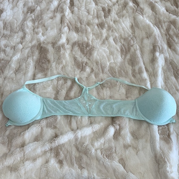 Light blue front hook racer back bra - Picture 4 of 7